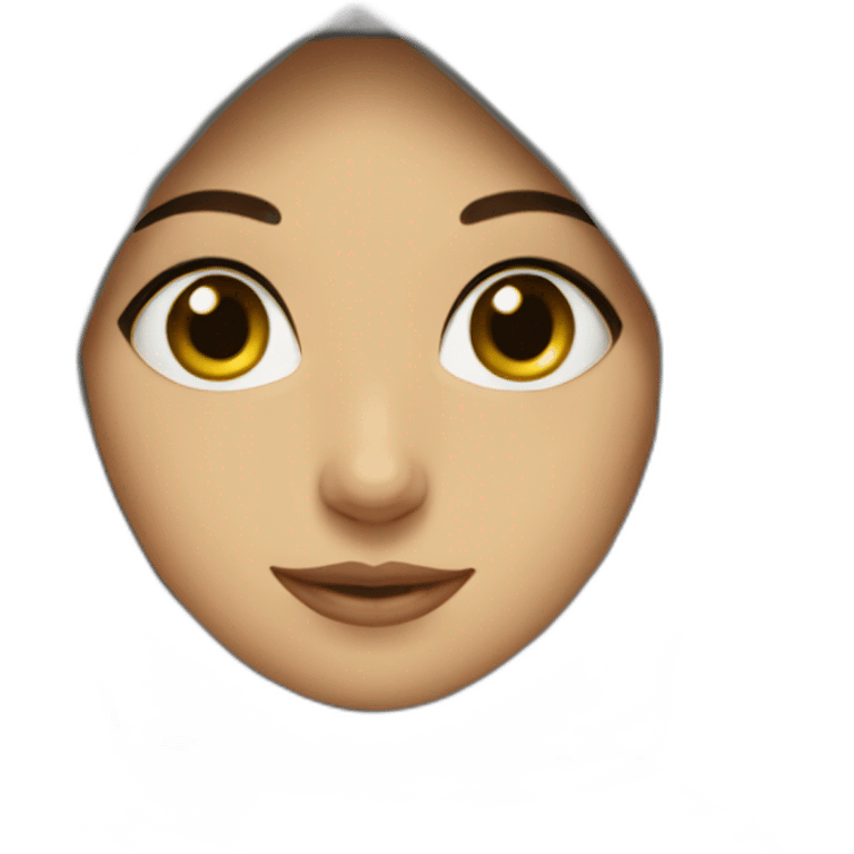 Algérien girl with hijab emoji