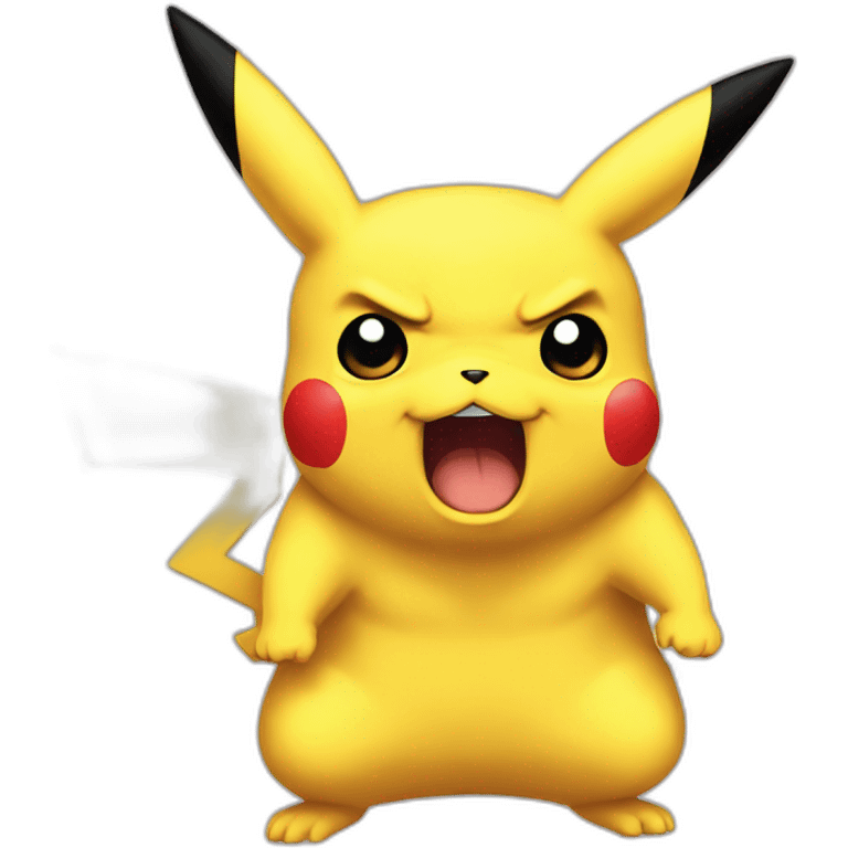 angry pikachu emoji