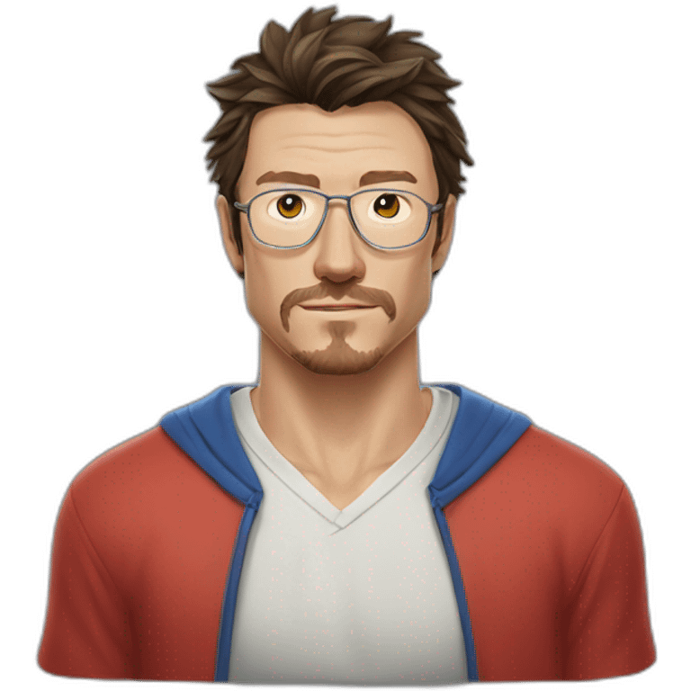 Marat Safin chinese glasses no facialhair emoji