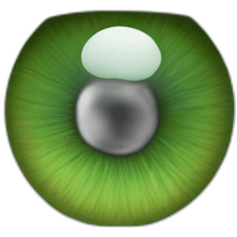 A green human iris in stunning detail  emoji