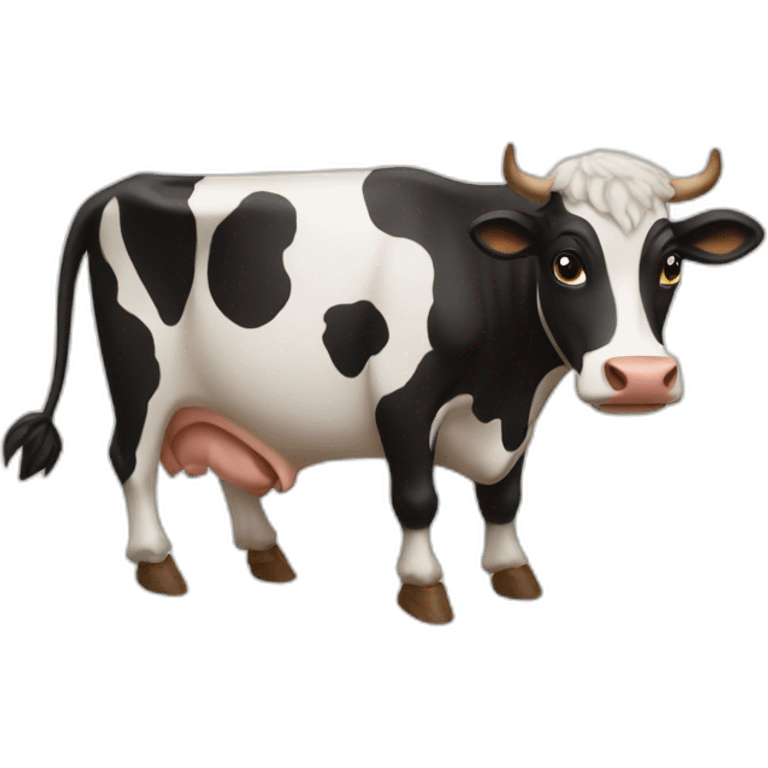 delivering cow emoji