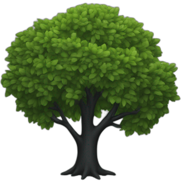 black simple tree emoji