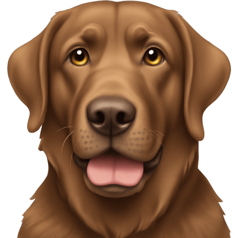 Brown labra doodle  emoji