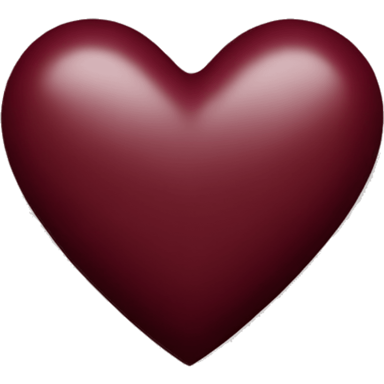 maroon heart emoji