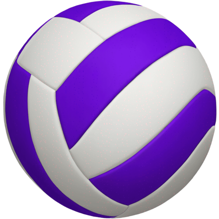 Purple volleyball emoji