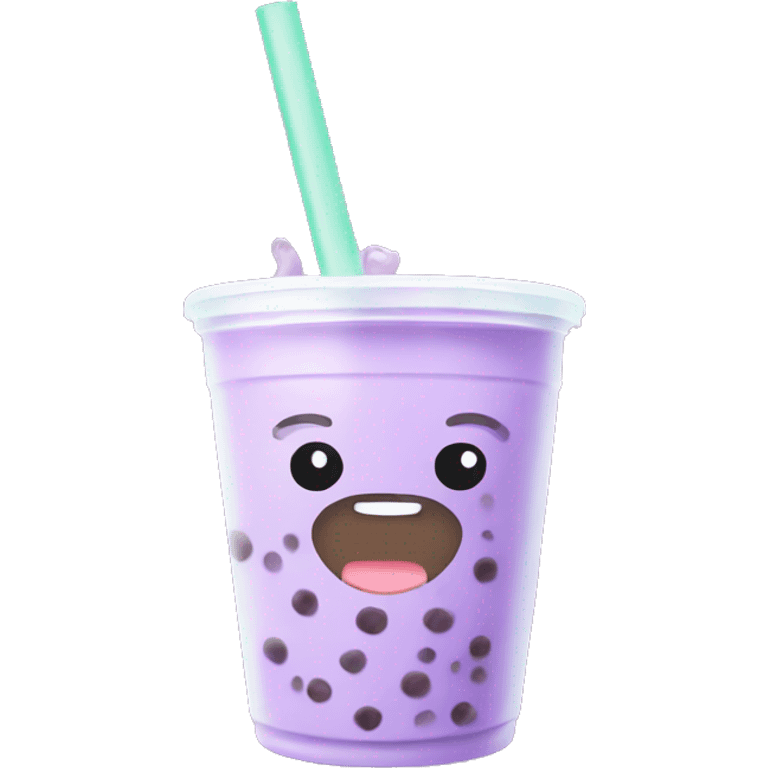 taro bubble tea  emoji