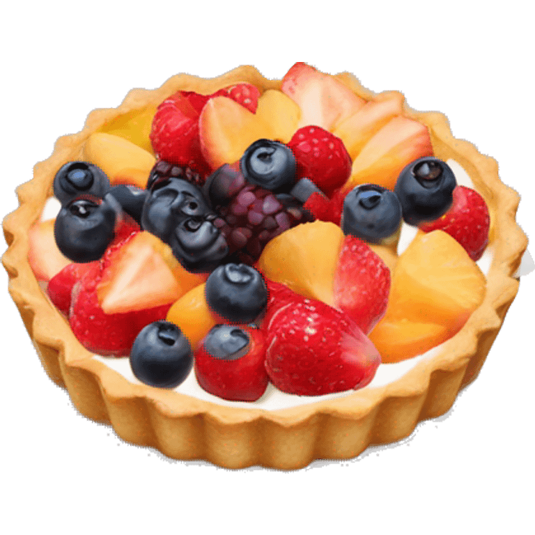 Fruit tart emoji