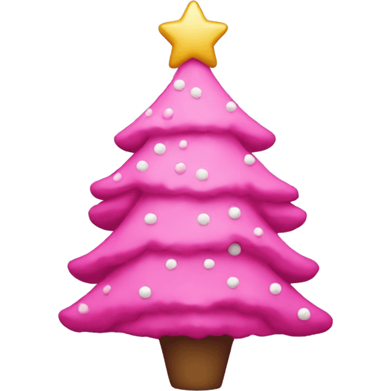 pink christmas tree emoji