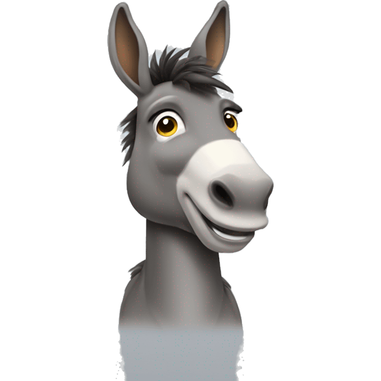 Donkey with a bow on the head emoji