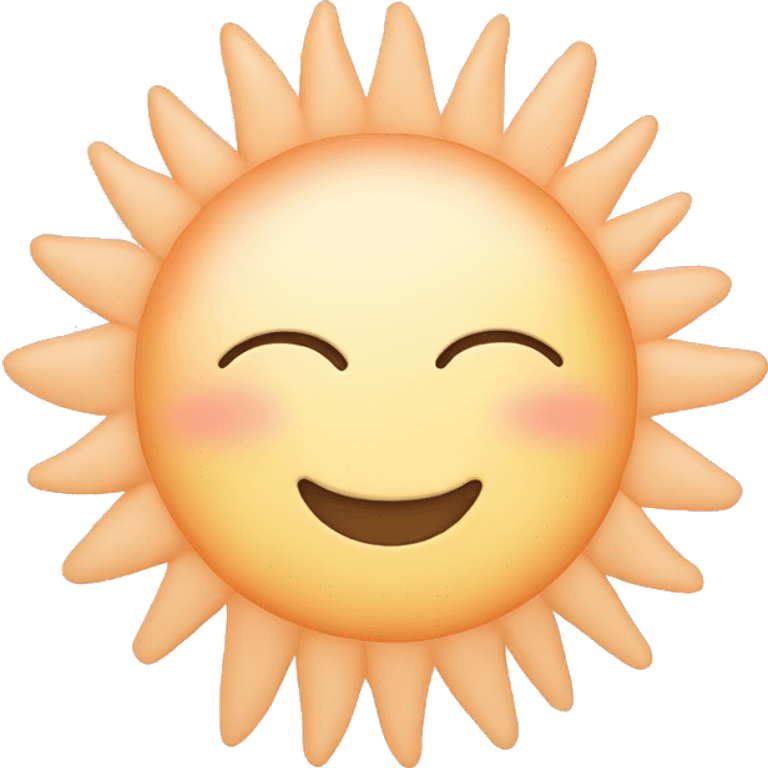 Pastel sun emoji