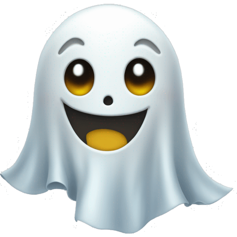 happy ghost + bow emoji