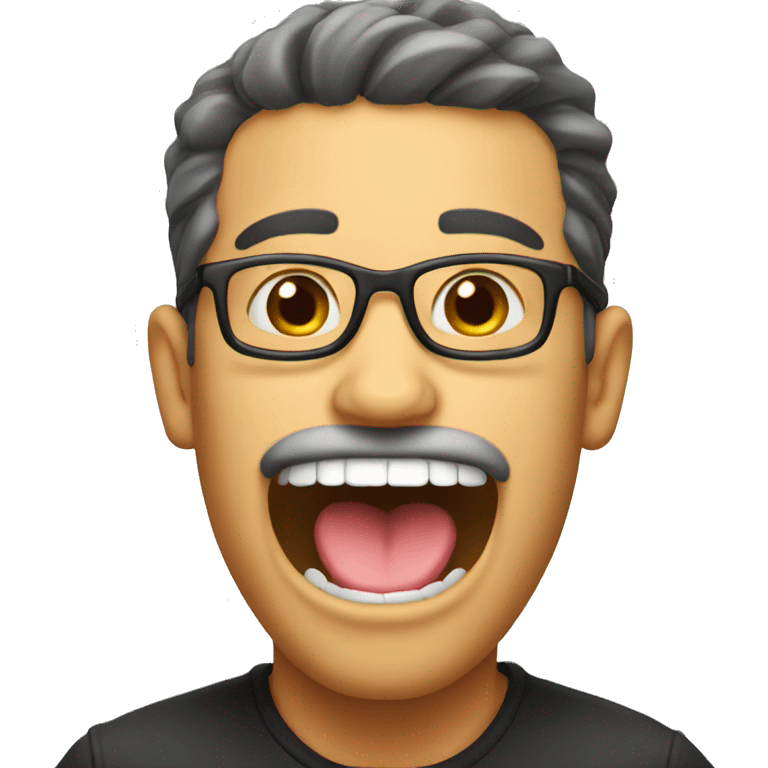 Guy with tongue out emoji