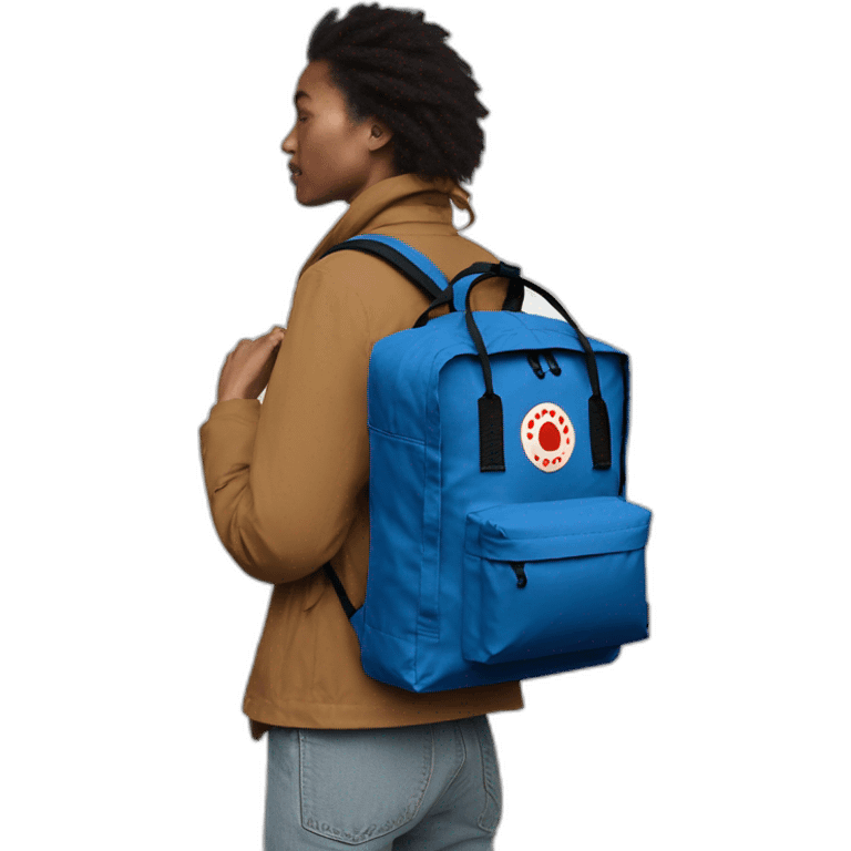 fjallraven kanken blue bag emoji