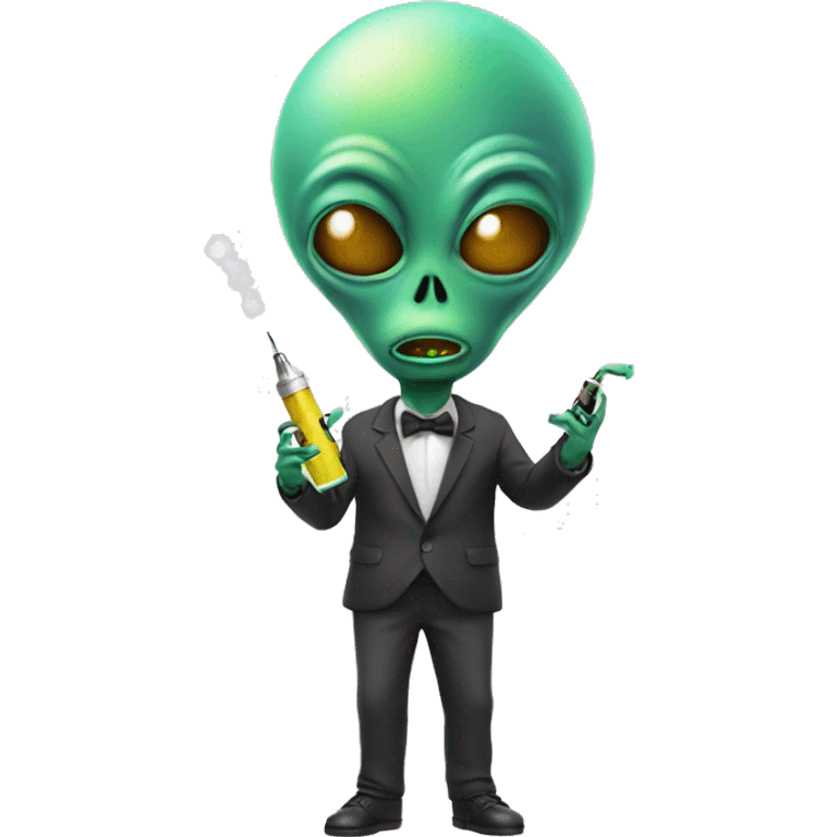 alien vaping emoji