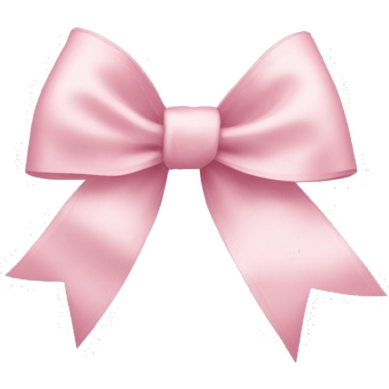 light pink ribbon bow emoji