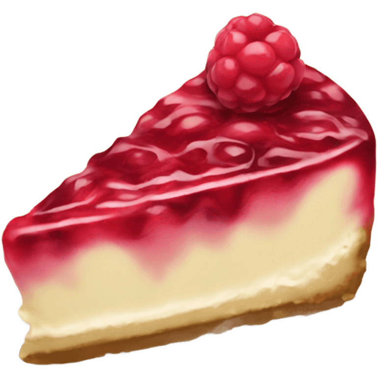 Raspberry cheesecake  emoji