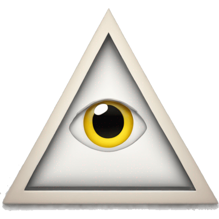 Triangle with an eye in its middle  emoji