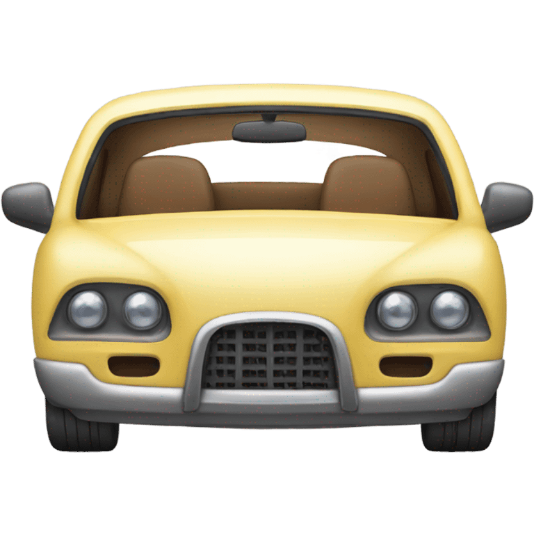 car with dog inside  emoji