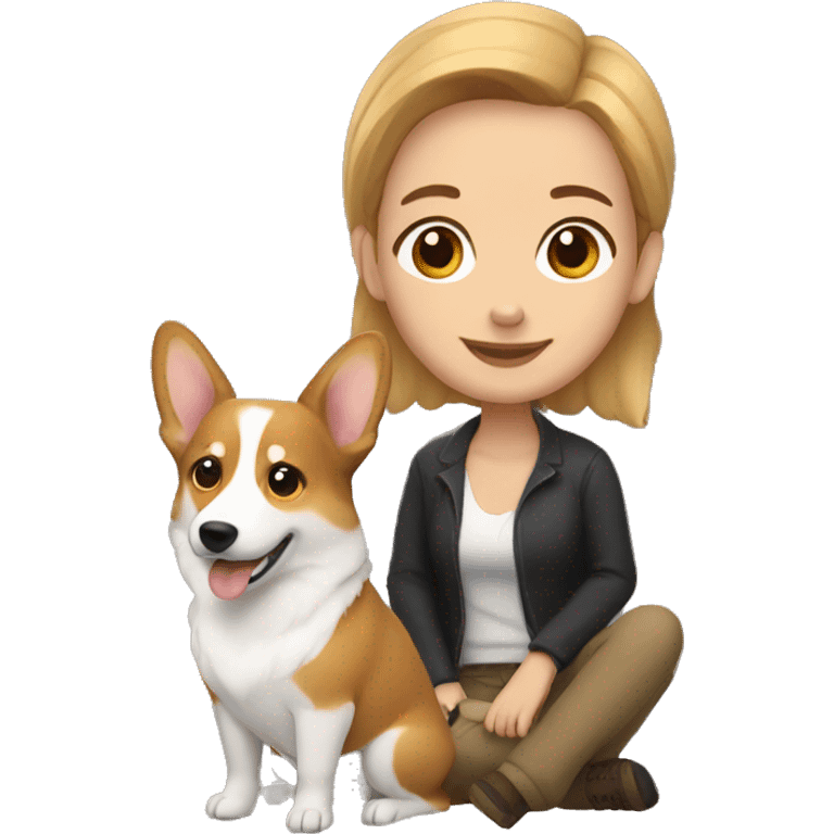 me with corgi emoji