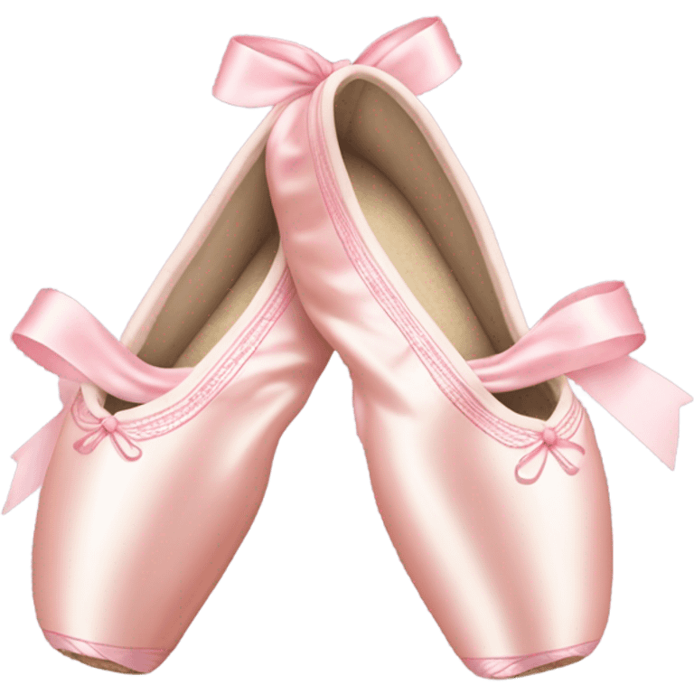 Light pink aesthetic pointe shoe emoji