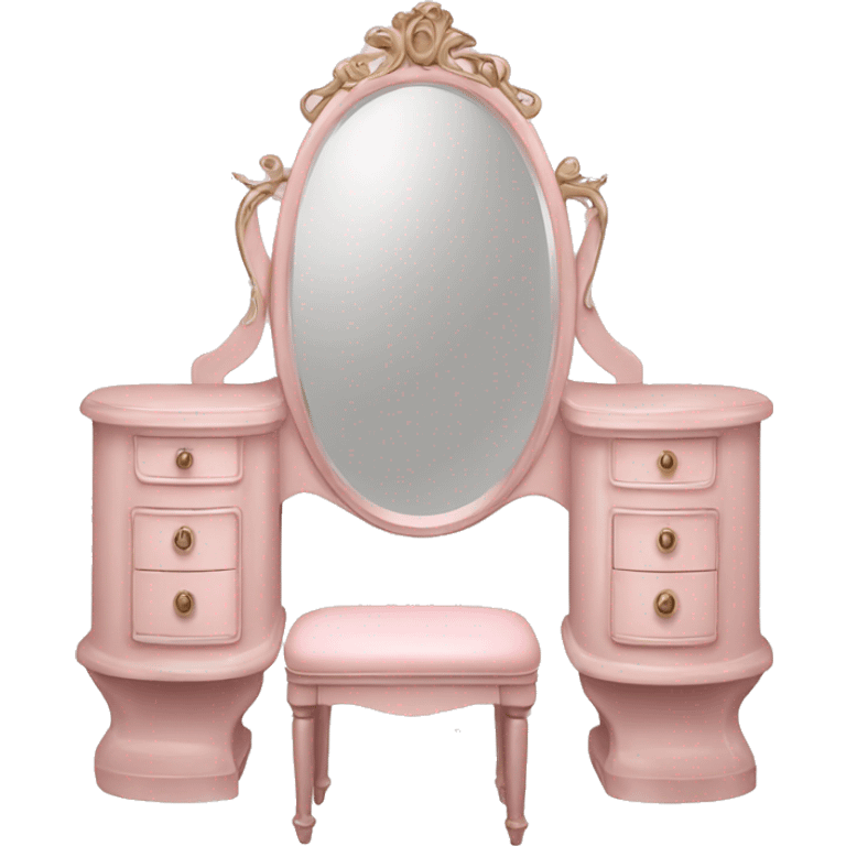 pale pink Vintage vanity emoji