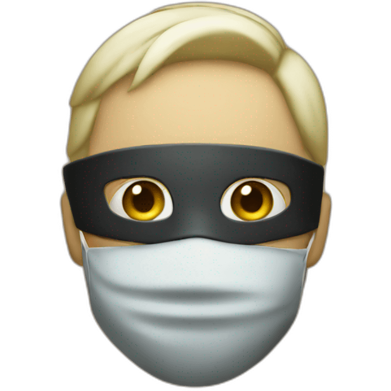 Masked man emoji