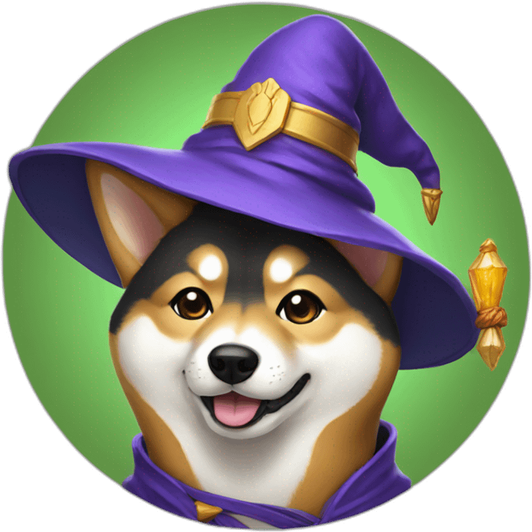 wizard shiba emoji