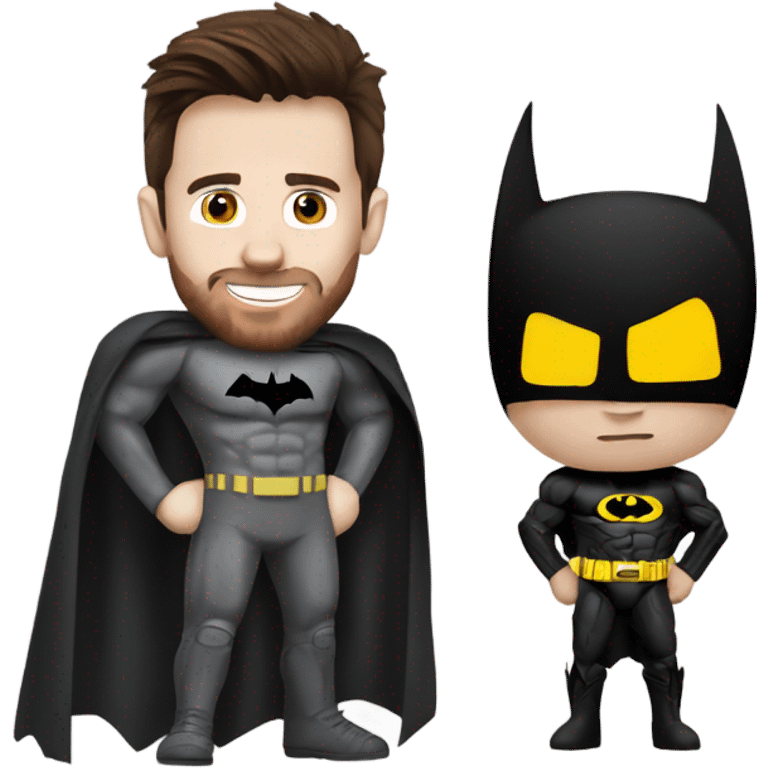 Messi with batman emoji