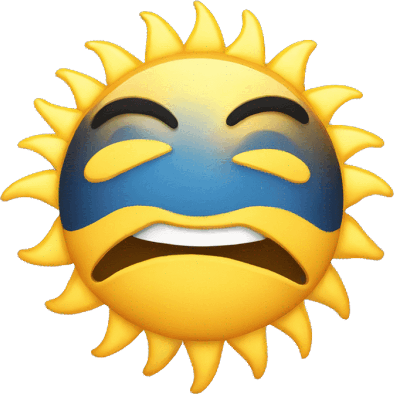 A happy sun emoji emoji