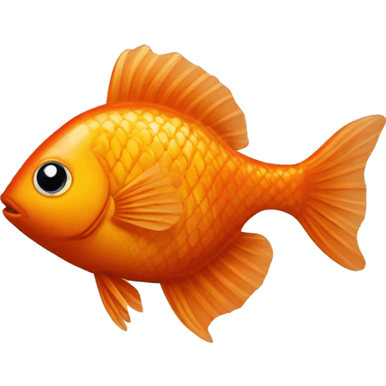 un poisson avec des coeur emoji