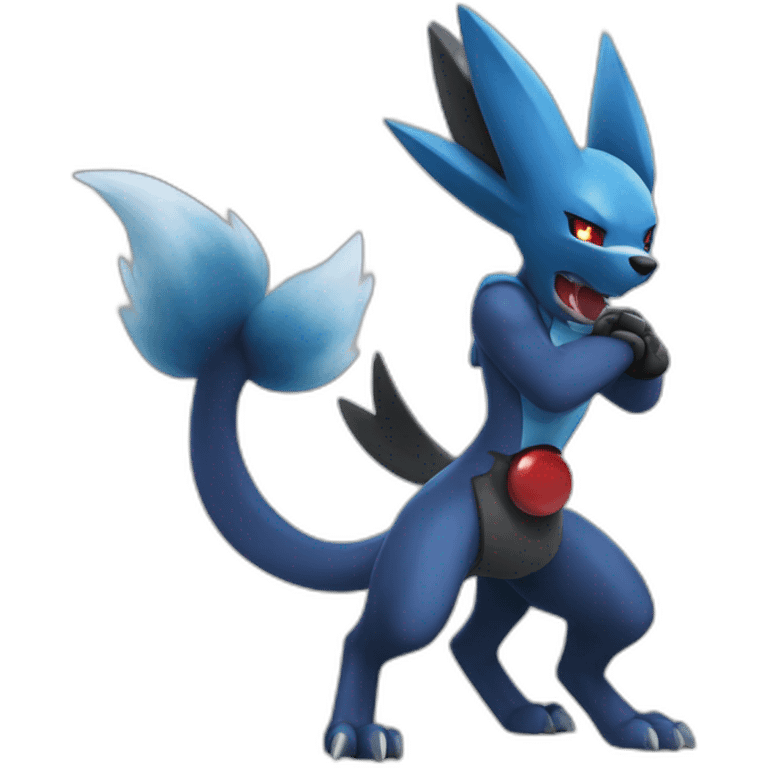 Zoroark VS Lucario. emoji