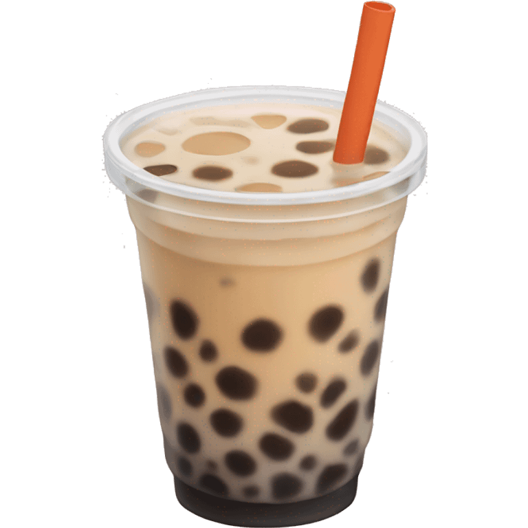 Realistic boba tea emoji