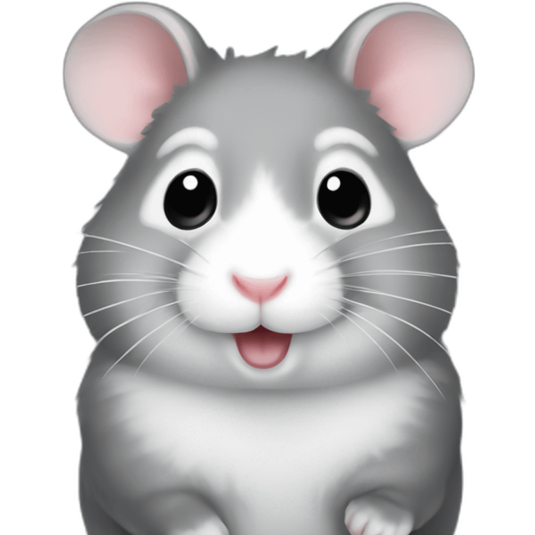 Grey hamster  emoji