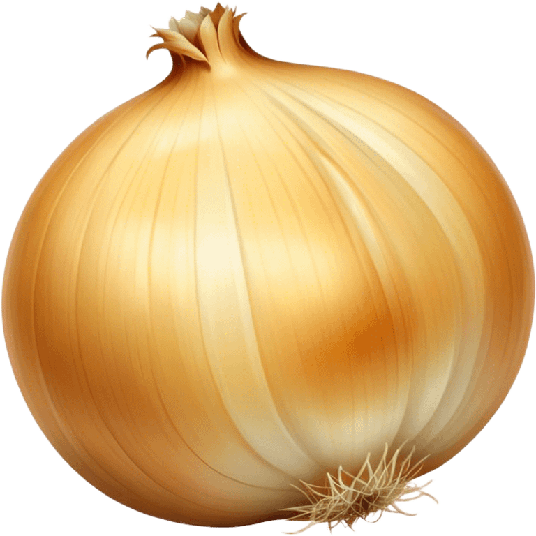 Cinematic crisp white onion, slightly peeled to reveal smooth layers, warm golden tones, rustic and fresh, soft glowing highlights. emoji