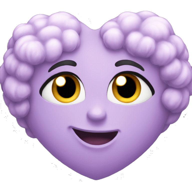 lilac heart emoji