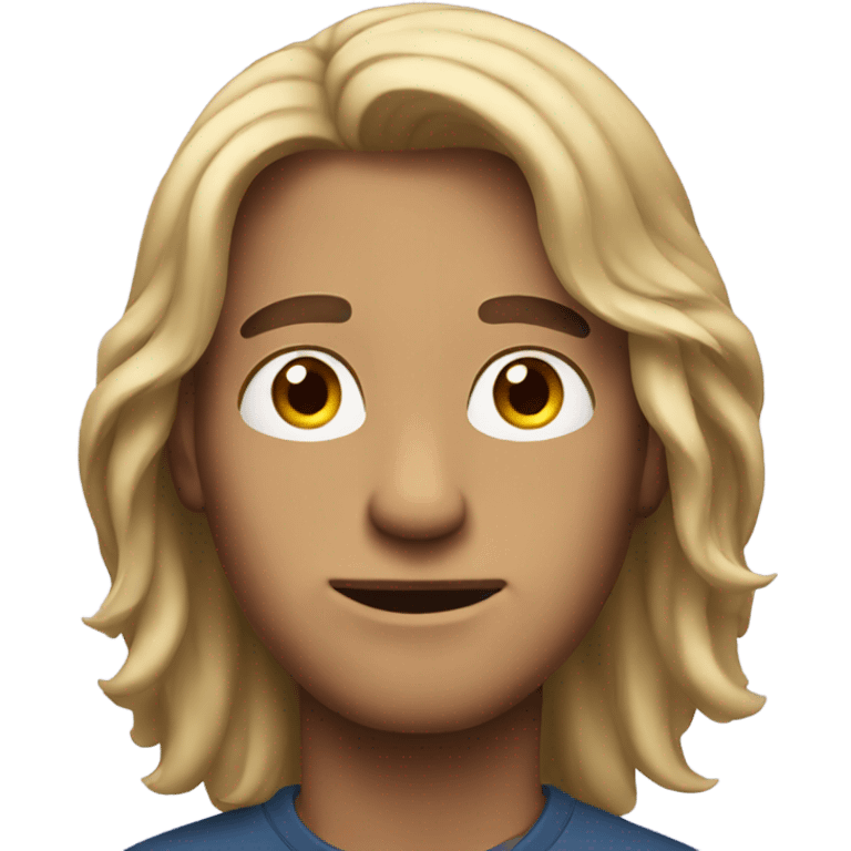 guy with long hair
 emoji