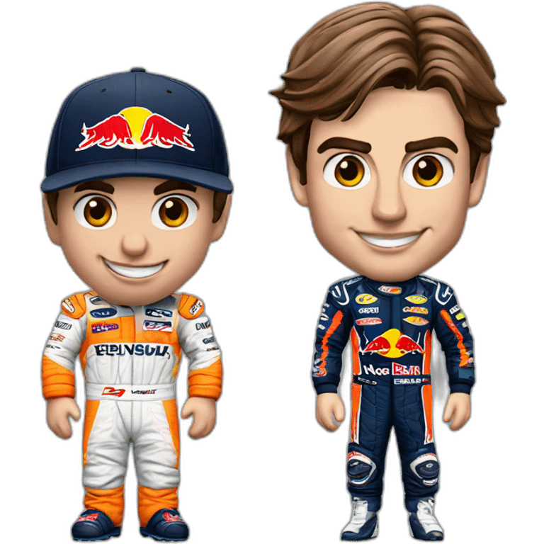 Max verstappen met carlos Sainz emoji