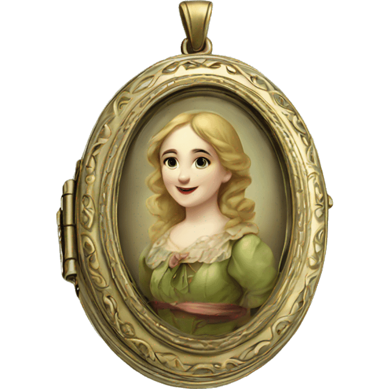 victorian locket emoji