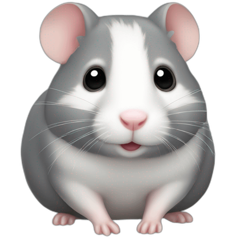 Grey hamster emoji