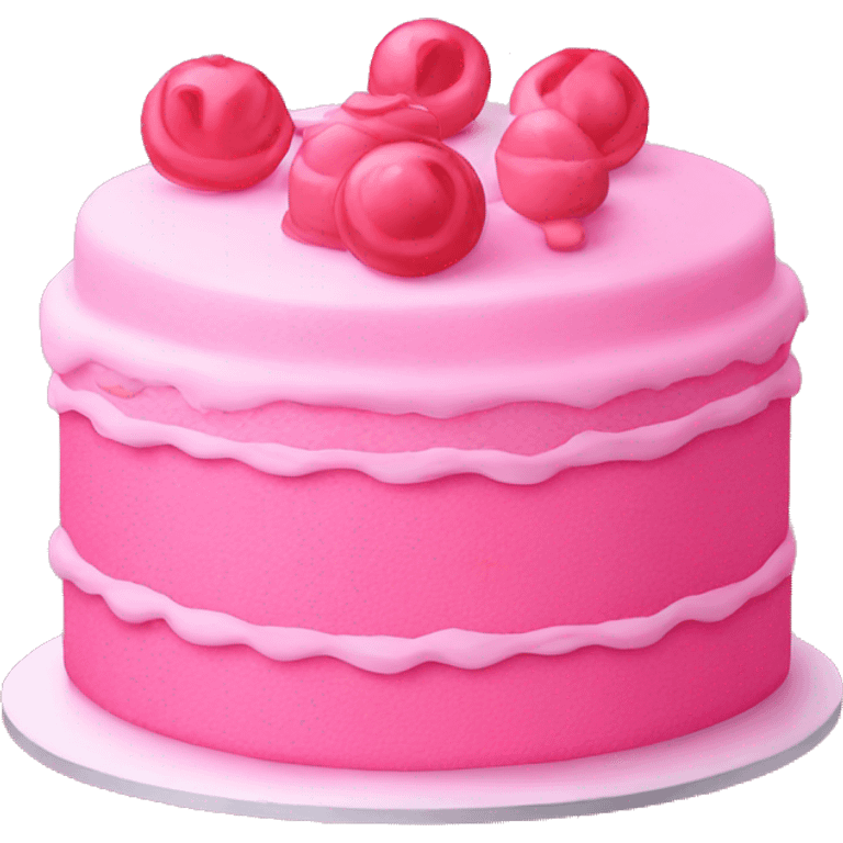 Pink cake emoji