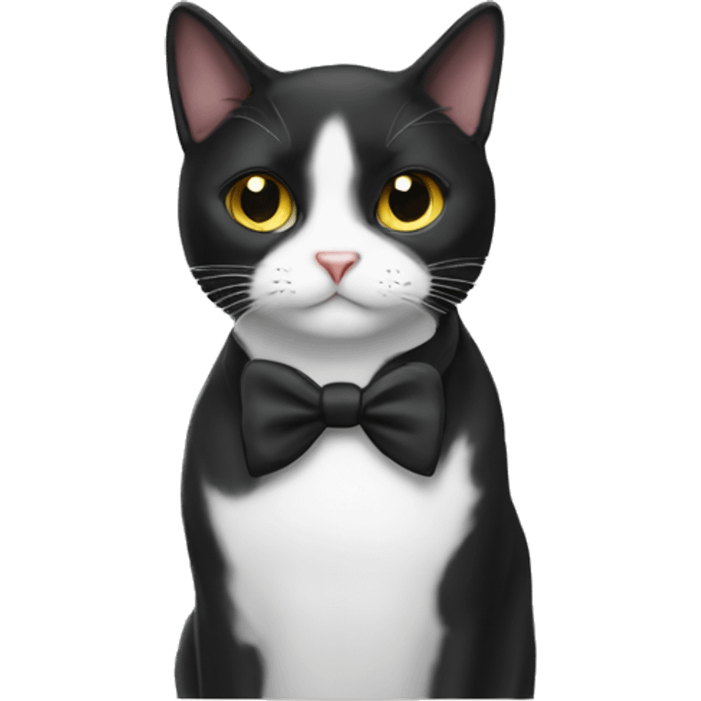 Tuxedo cat emoji