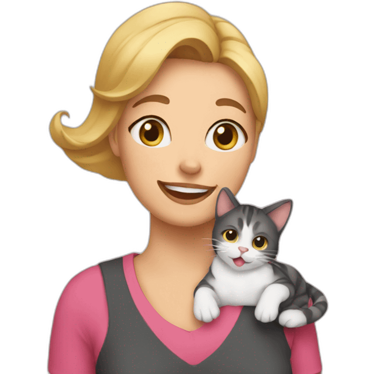 Cat mom emoji