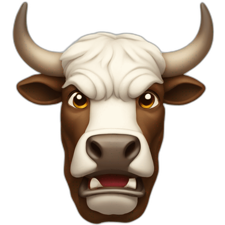 AN ANGRY BULL emoji