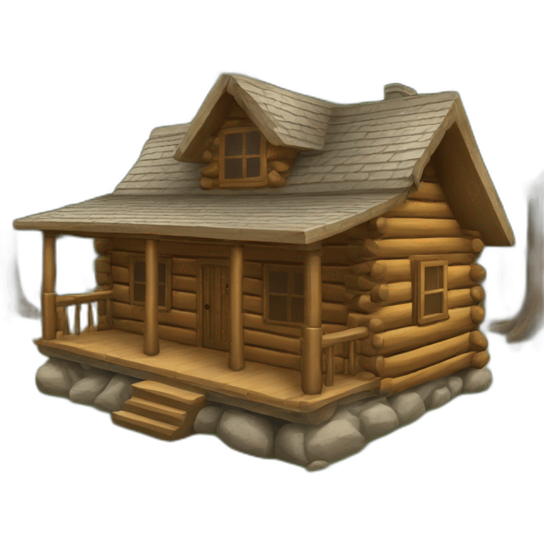 log cabin emoji