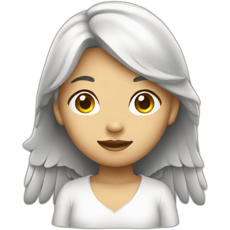 Female Asian angel emoji