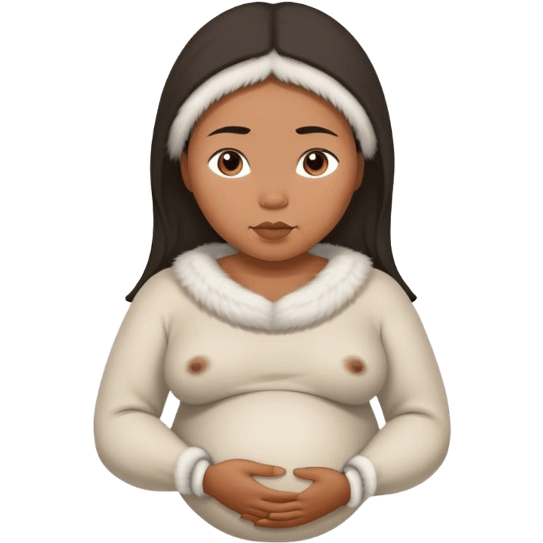 pregnant Inuit woman emoji