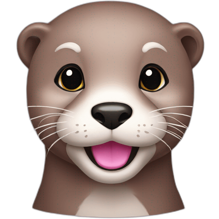 Otter pink emoji