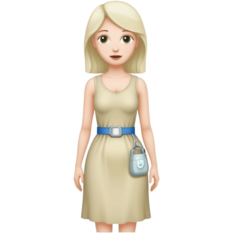 Woman with a colostomy bag emoji