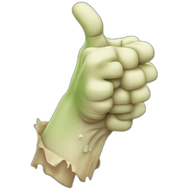 zombie hand thumbs up emoji