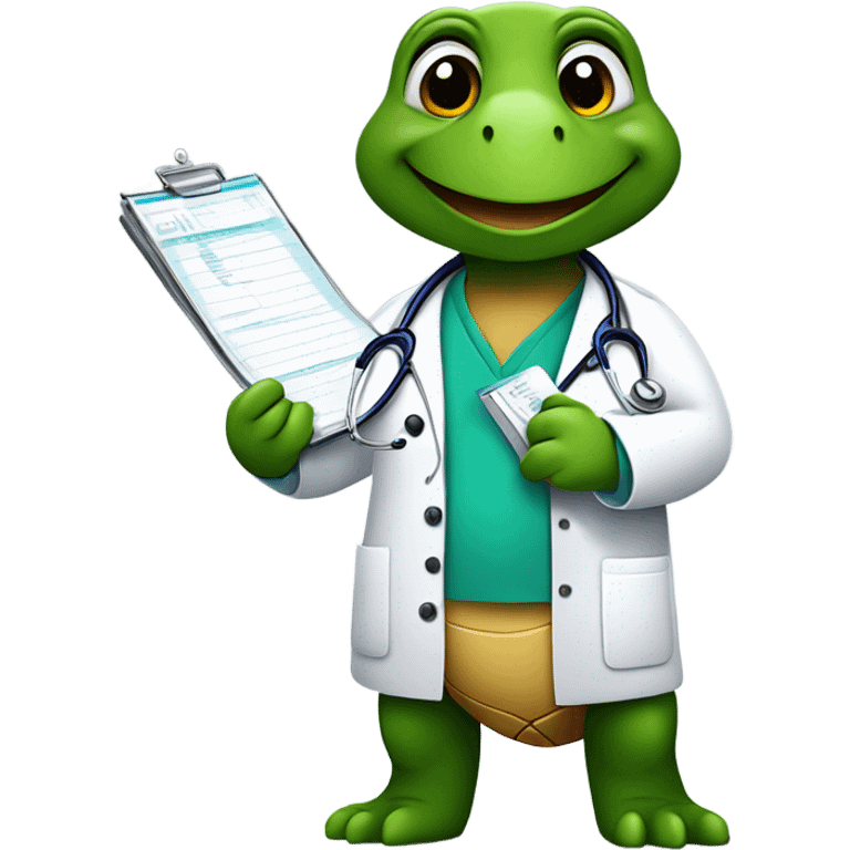 Turtle doctor emoji